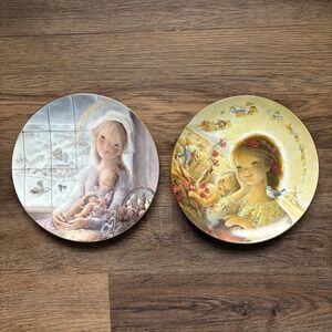 Schmid Creations Juan Ferrandiz's Set Of 2 Collector Plates, 1982 Germany
